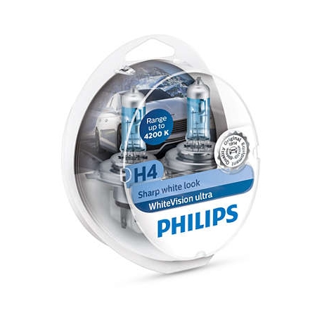 Philips White Vision H4 12 V 60/55 W lampadina fari auto