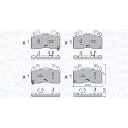 Kit Pastiglie Freno Alfa Tonale Magneti Marelli